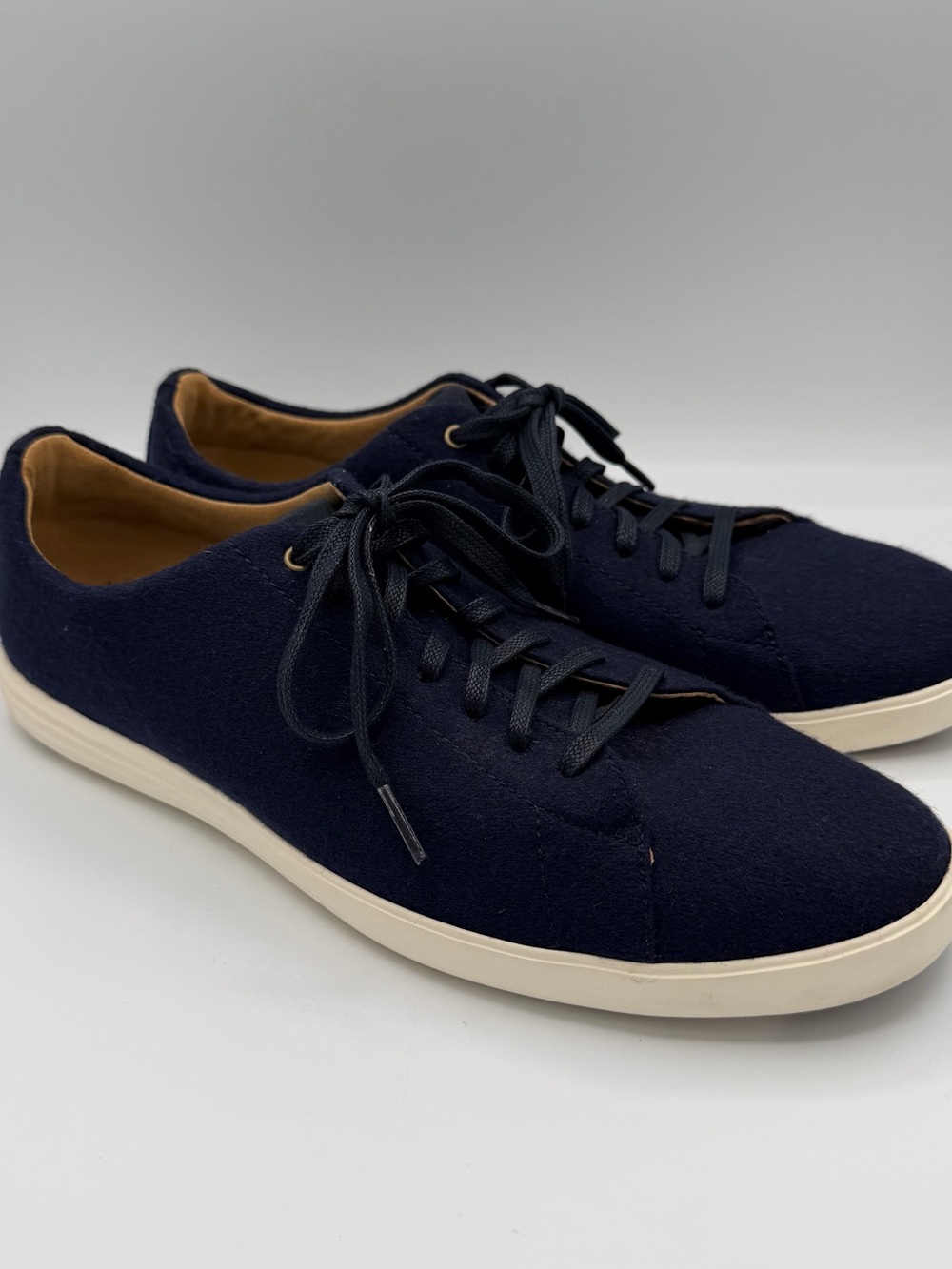 Cole Haan Navy Men’s Low-Top Lace-Up Sneakers - Picture 5 of 9